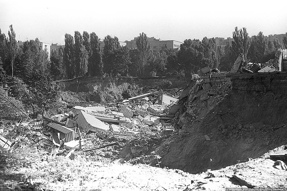 Оползень на Тополе 1997 год