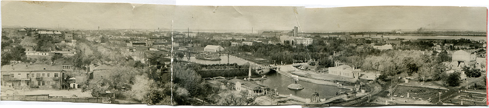 Панорама Днепропетровска начала 50-х